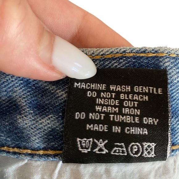 7 For All Mankind High Waist Ankle Skinny Jeans With Silver Shimmer Side Stripe - Picture 13 of 14